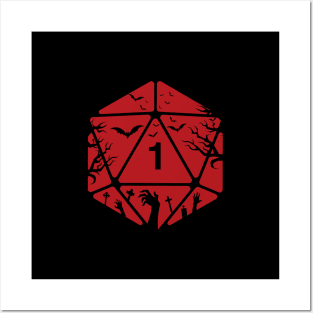 Dungeon Armory Halloween Special Spooky Polyhedral D20 Dice Posters and Art